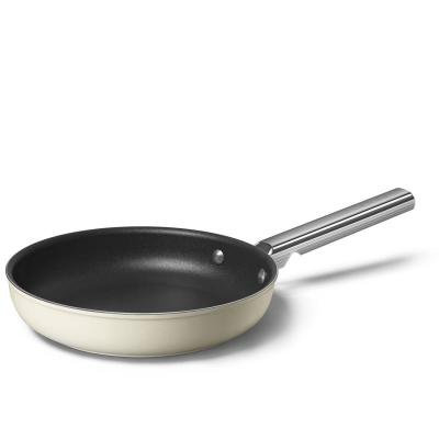SMEG 50's Style Frypan With Cold-forged Aluminium Body In Cream - CKFF2401CRM