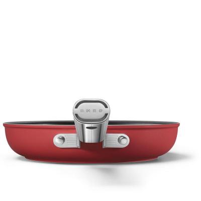 SMEG 50's Style Frypan With Cold-forged Aluminium Body In Red - CKFF2401RDM