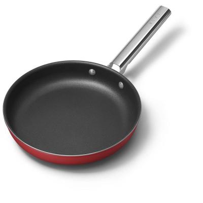SMEG 50's Style Frypan With Long Handle In Red - CKFF2601RDM