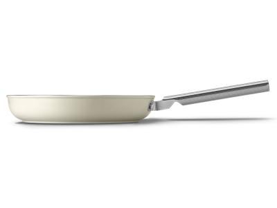 SMEG 50's Style Frypan With 28 Inch Diameter In Cream - CKFF2801CRM