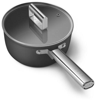 SMEG 50's Style Saucepan With 20 Inch Diameter In Black - CKFS2011BLM