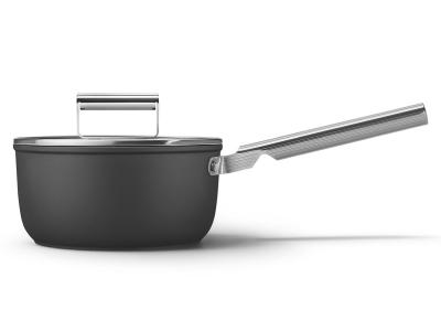 SMEG 50's Style Saucepan With 20 Inch Diameter In Black - CKFS2011BLM