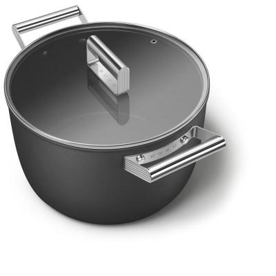 SMEG 50's Style Cookware Casserole With 26 Inch Diameter In Black - CKFC2611BLM