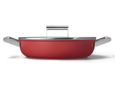 SMEG 50's Style Deeppan With 28 Inch Diameter In Red - CKFD2811RDM
