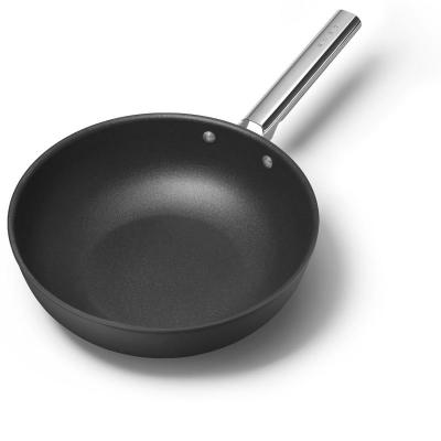 SMEG 50's Style Cookware Wok With 30 Inch Diameter In Black - CKFW3001BLM