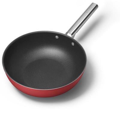 SMEG 50's Style Cookware Wok With 30 Inch Diameter In Red - CKFW3001RDM