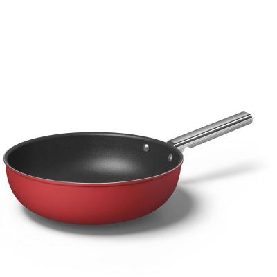 SMEG 50's Style Cookware Wok With 30 Inch Diameter In Red - CKFW3001RDM