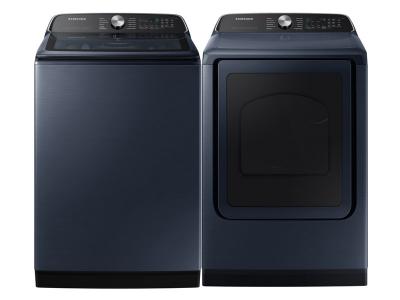 Samsung 6.2 Cu. Ft. Top Load Washer and 7.4 Cu. Ft. Smart Electric Dryer - WA54CG7150ADA4-DVE54CG7155DAC