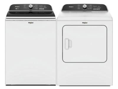 Whirpool 6.1 Cu. Ft. Top Load Washer and 7.0 Cu. Ft. Top Load Gas Dryer - WTW6157PW-WGD6150PW