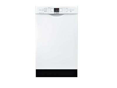 18" Bosch Full Console Dishwasher In White - SPE53U52UC