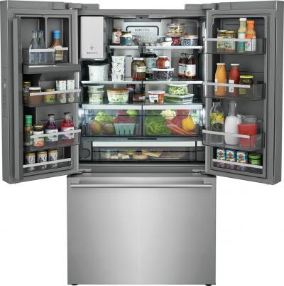 36" Electrolux 22.6 Cu. Ft. 4 Door French Door Counter Depth Refrigerator in Stainless Steel - ERFC2393AS