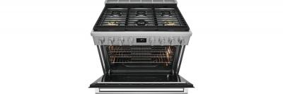 36" Electrolux 4.4 Cu. Ft. Freestanding Dual Fuel Range with 6 Sealed Burners  -  ECFD3668AS