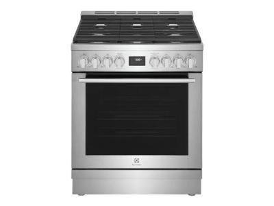 Wolf DF484CG 48 Freestanding Dual Fuel Range with Double Oven, 4