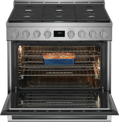 36" Electrolux 4.4 Cu. Ft. Front Control Freestanding Gas Range - ECFG3668AS