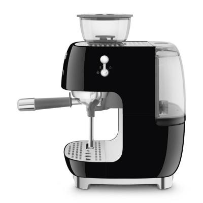 SMEG Retro Style Espresso Manual Coffee Machine in Black - EGF03BLUS