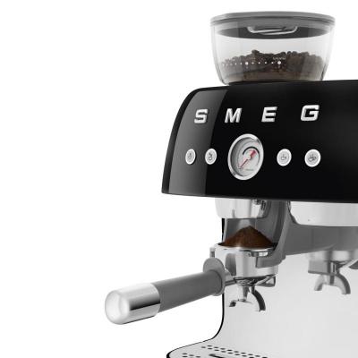 SMEG Retro Style Espresso Manual Coffee Machine in Black - EGF03BLUS