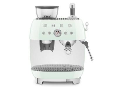 SMEG Retro Style Espresso Manual Coffee Machine in Pastel green - EGF03PGUS