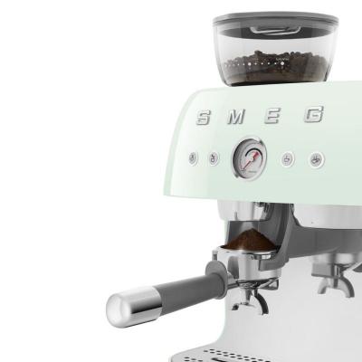 SMEG Retro Style Espresso Manual Coffee Machine in Pastel green - EGF03PGUS