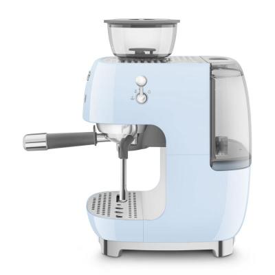 SMEG Retro Style Espresso Manual Coffee Machine in Pastel Blue - EGF03PBUS