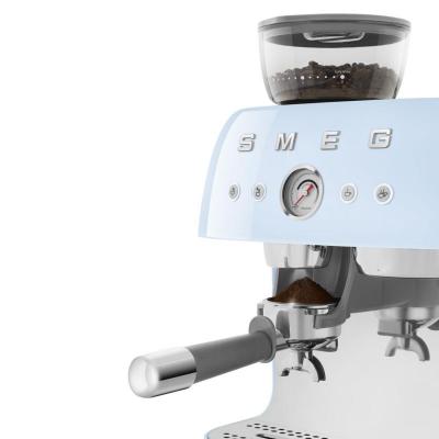 SMEG Retro Style Espresso Manual Coffee Machine in Pastel Blue - EGF03PBUS