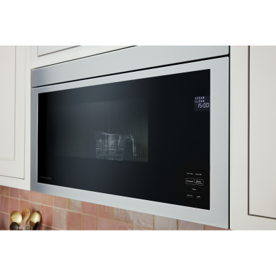 30" KitchenAid 1.1 Cu. Ft. Over The Range Microwave with Flush Built-In Design in PrintShield Stainless - YKMMF330PPS