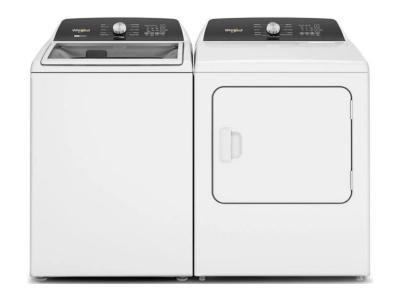Whirlpool Top Load Washer and 7.0 Cu. Ft. Top Load Electric Dryer - WTW5057LW-YWED5010LW