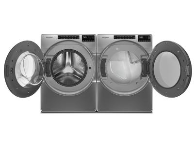 27" Whirlpool 5.8 Cu. Ft. Front Load Washer and 7.4 Cu. Ft. Gas Wrinkle Shield Front Load Dryer -  WFW6605MC-WGD6605MC