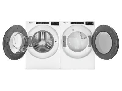Whirlpool 5.8 Cu. Ft. Front Load Washer and 7.4 Cu. Ft. Electric Wrinkle Shield Front Load Dryer  -  WFW6605MW-YWED6605MW