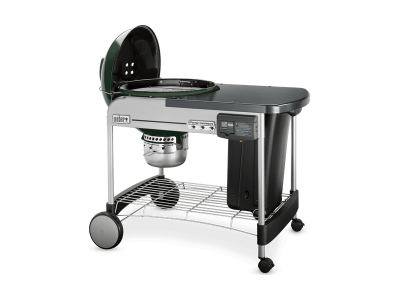 48" Weber Charcoal Grill with Steel Cart in Green - Performer Deluxe (Gr)