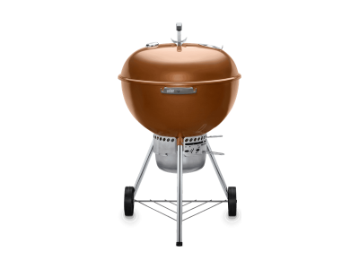 23" Weber Charcoal Grill with Built-In Thermometer in Copper - Original Kettle Premium (C)