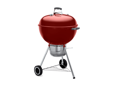 23" Weber Charcoal Grill with Built-in Thermometer in Crimson- Original Kettle Premium (Cr)