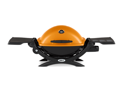 41" Weber Q Series 1 Burner Liquid Propane Gas Grill In Orange - Q1200 (O)