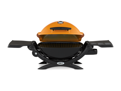 41" Weber Q Series 1 Burner Liquid Propane Gas Grill In Orange - Q1200 (O)