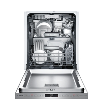 24" Bosch 800 Series Flush Handle Dishwasher In Stainless Steel - SHPM98W75N