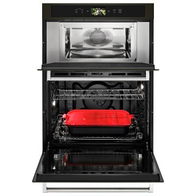  30" KitchenAid Smart Oven Combination Oven with Powered Attachments and PrintShield Finish - KOCE900HBS