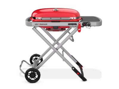 44" Weber Traveler Liquid Propane Portable Gas Grill in Red - 9030001