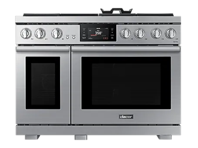 48" Dacor Transitional Series Dual-Fuel Freestanding Steam Range - DOP48T963DS