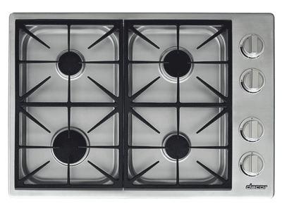 30" Dacor Professional Gas Cooktop with 4 Sealed Burners - HDCT304GS/LP  