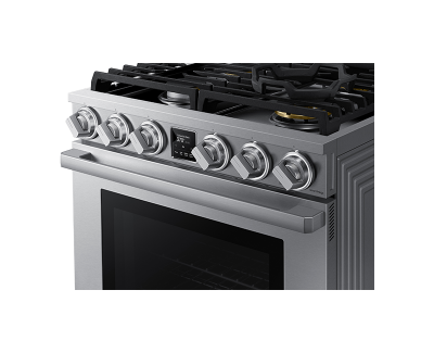 30" Dacor 6 Cu. Ft. Transitional Style Gas Range in Silver Stainless - DOP30T840GS/DA