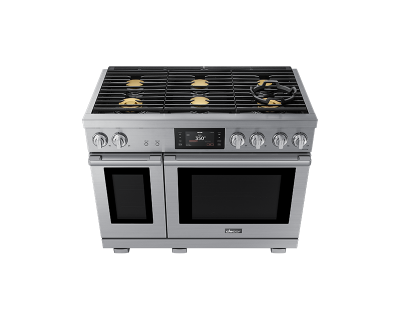 48" Dacor 5.9 Cu. Ft. Transitional Style Gas Range in Silver Stainless - DOP48T960GS/DA