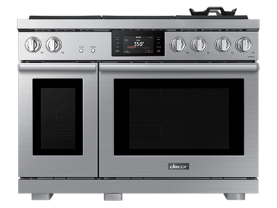 48" Dacor 5.9 Cu. Ft. Transitional Style Gas Range in Silver Stainless - DOP48T960GS/DA