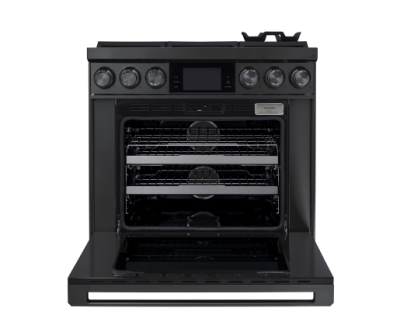 36" Dacor Contemporary 4.8 Cu. Ft. Dual-Fuel Steam Range in Graphite Stainless Steel - DOP36C86DLM/DA