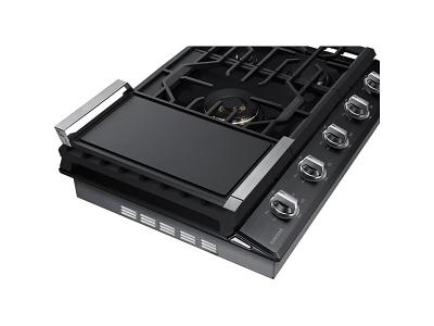 36" Samsung Gas Cooktop With 22K BTU True Dual Power Burner - NA36N7755TG