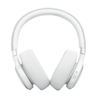 JBL Live 770NC Wireless True Adaptive Noise Cancelling Over-Ear Headphones in White - JBLLIVE770NCWHTAM