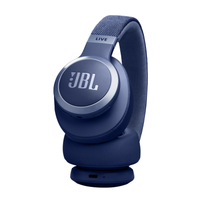 JBL Live 770NC Wireless True Adaptive Noise Cancelling Over-Ear Headphones in Blue - JBLLIVE770NCBLUAM