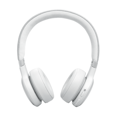 JBL Live 670NC Wireless True Adaptive Noise Cancelling On-Ear Headphones in White - JBLLIVE670NCWHTAM