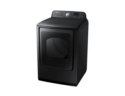27" Samsung 7.4 Cu.Ft. Electric Dryer With Steam Sanitize In Black Stainless Steel - DVE50T7455V