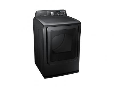 27" Samsung 7.4 Cu.Ft. Electric Dryer With Steam Sanitize In Black Stainless Steel - DVE50T7455V