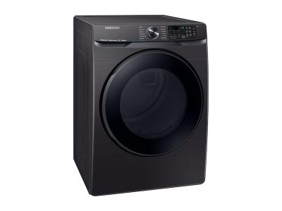 27" Samsung 7.5 Cu. Ft. Smart Electric Dryer With Steam Sanitize In Black Stainless Steel - DVE50R8500V