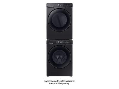 27" Samsung 7.5 Cu. Ft. Smart Electric Dryer With Steam Sanitize In Black Stainless Steel - DVE50R8500V
